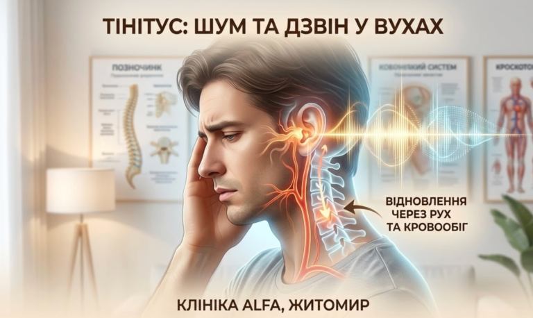 Шум і дзвін у вухах (Тінітус): Чому це не просто симптом і як допоможе остеопат?