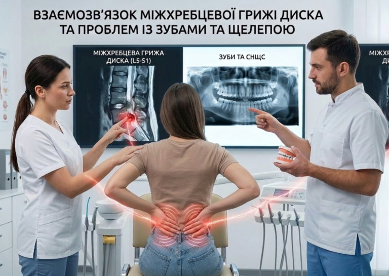 Міжхребцева грижа диска та зуби